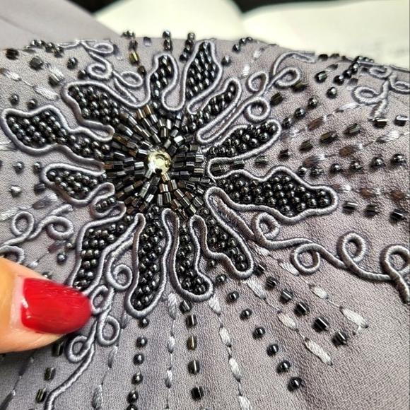 Vintage Social Collection size 12 jacket and skirt grey - Picture 5 of 16